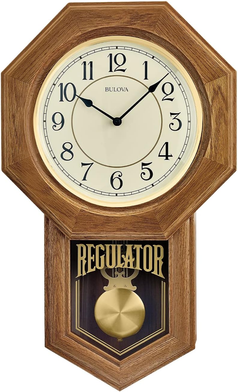 Bulova Clocks Model C3545 Thomaston, Golden Oak