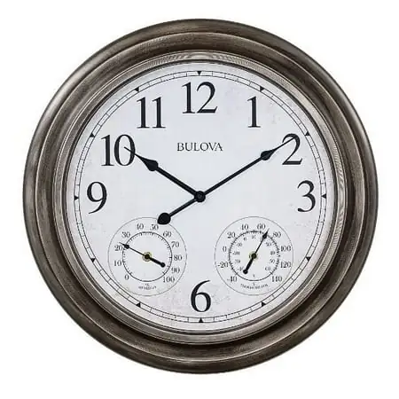 Bulova Model C4125 Block Island Indoor/outdoor convenience.