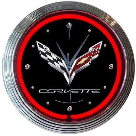 C7 Corvette Clock - 15 Neon Wall Clock