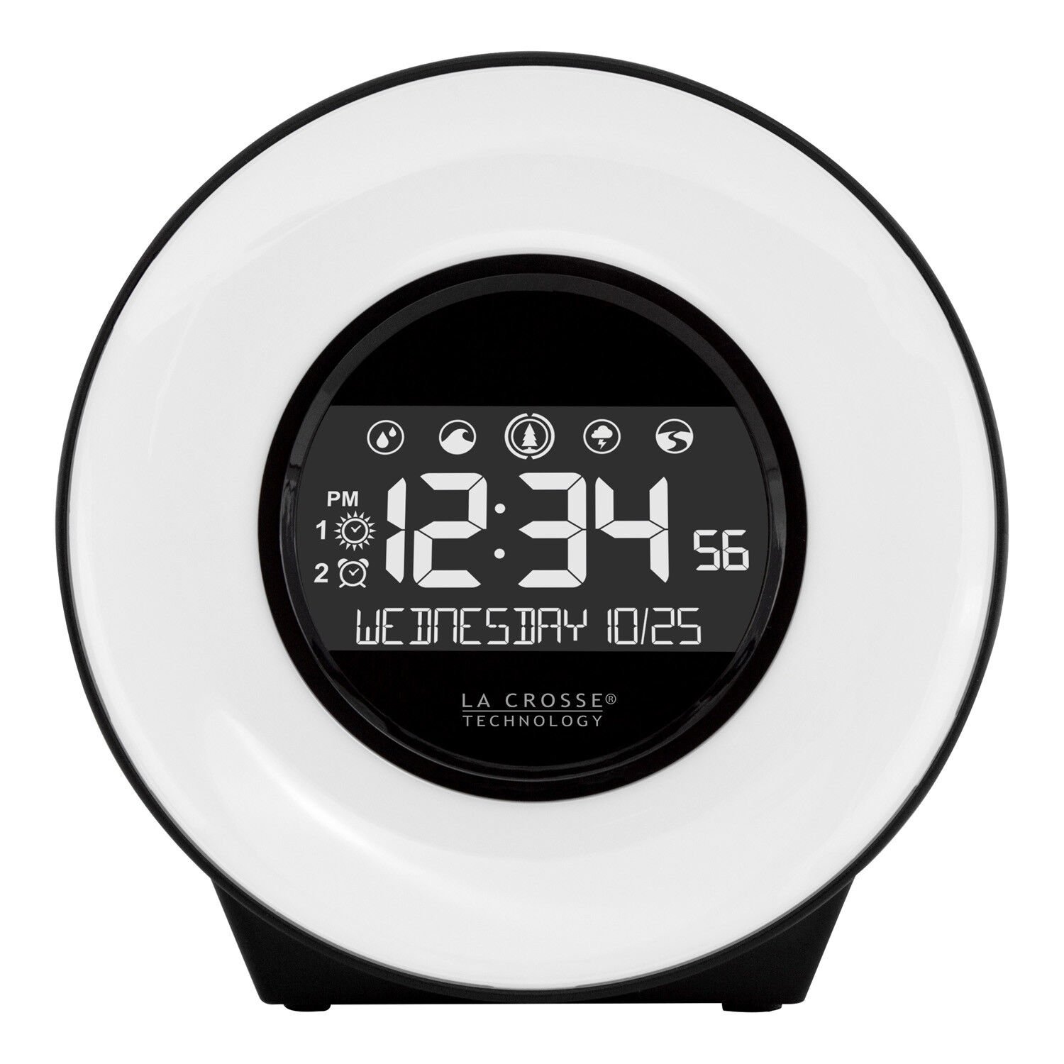 C85135 La Crosse Technology Mood Light & Nature Sound Alarm Clock - Open Box