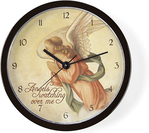 CafePress Angels Watching Unique Decorative 10 Wall Clock