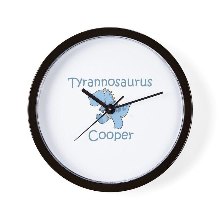CafePress Tyrannosaurus Cooper Unique Decorative 10" Wall Clock (230818028)