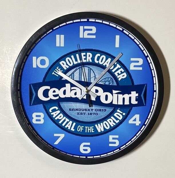 Cedar Point Logo Battery Operated Wall Clock