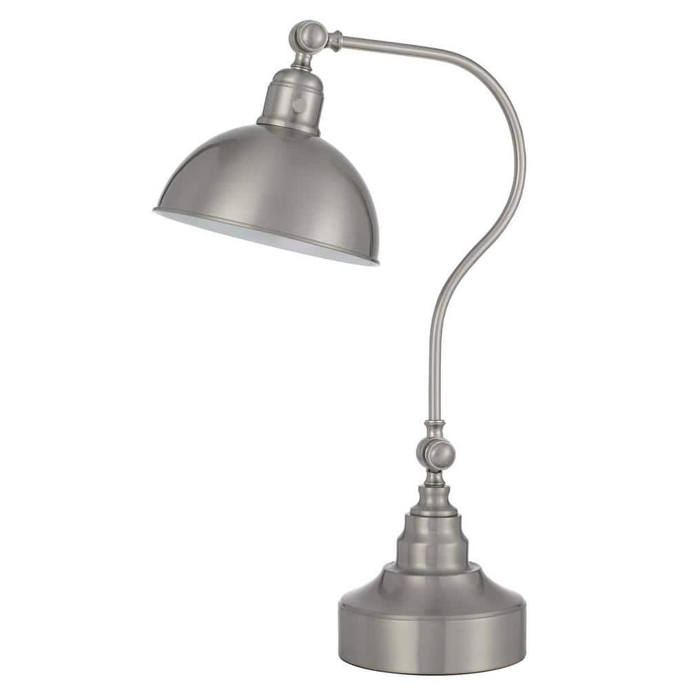 Charlie 25 in. Nickel Integrated LED No Design Interior Lighting for Living...
