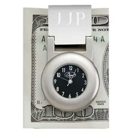 Chass 80397 Financier Money Clip Clock