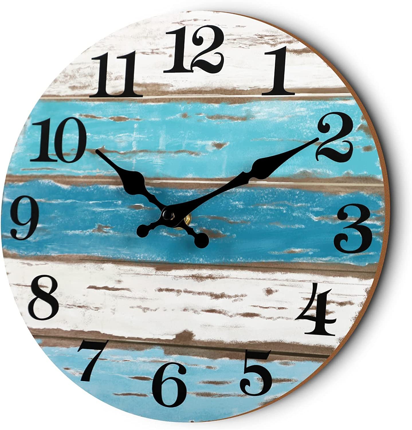 CHYLIN Wall Clock Nautical Decor, Beach Outdoor Clocks for Patio, Wall Clocks Ba