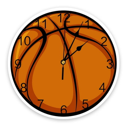 Circular Basketball Printed Wall Clock Modern Silent Clock Living Room Home r Wall Hanging Watch