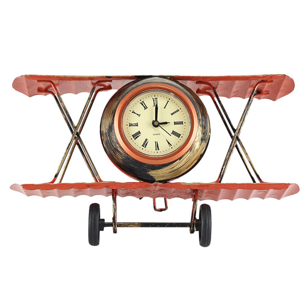 Classical Desk Clock Pastoral Clock Desktop Decoration Bedside Clock