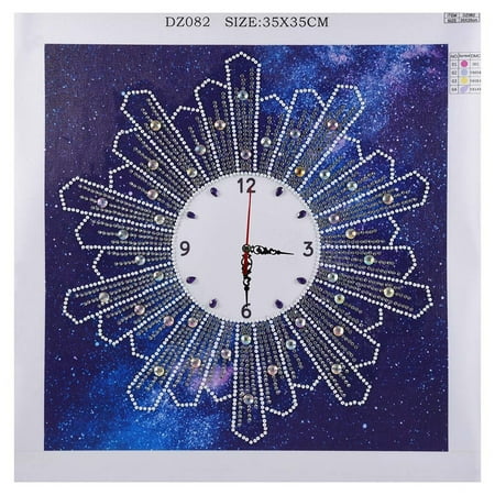 Clearance! 5D Special-Shaped Diamond Clocks and Watches Diamond Painting Wall Clocks, Kiteky Decorative Paintings, 5D Special Diamond-Shaped Embroidery Wall Clock Diy Painting Diamond Cross Stitc