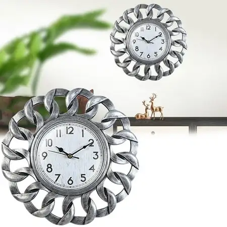 Clearance! Hgehaz Home Clock Wall Clock Bedroom Clock Round Clock