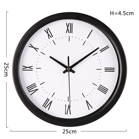 Clearance! Nomeni Wall Clock Silent Scanning Modern Elegant Bell Table Creative Roman Digital Clock Home Decor