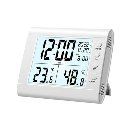 Clearance! Plertrvy Clock for Bedroom, Stereo Digital Display Snooze Alarm Clock Digital Electronic Clock Led Display Electronic Clock Stereo Digital 12/24H Switching Countdown Time *1x Alarm clock