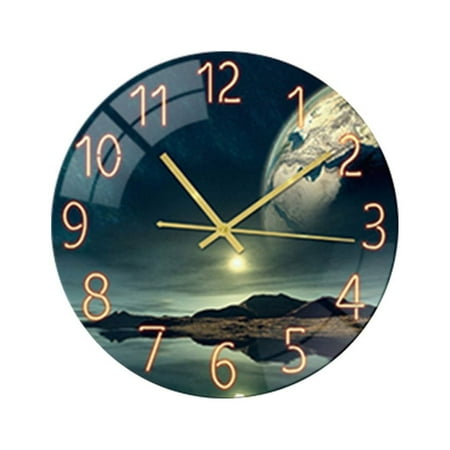 Clearance！Wendunide Household Electric Appliances Living Room Digital Wall Clock Acrylic Mute Creative Clock E