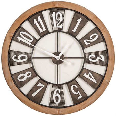 Clock In - Clock Metal Brown