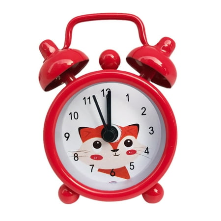 Clock Radio Vintage Retro Rustic Style For Deep Sleepers Kids Elderly Home Officeback To School Creative And Cute Mini Metal Alarm Clock Electronic Small Alarm Clock Home Decoration