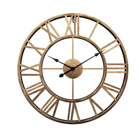 Clock simple living room silent clock creative decoration wrought iron wall cloc