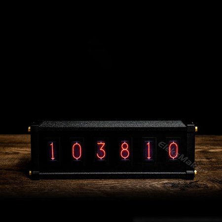 Clocks Metal Digitizing Table Decoration Gift RGB Nixie Tube Clock Retro Luxury Electronic Desktop Retro Digital