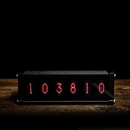 Clocks Metal Digitizing Table Decoration Gift RGB Nixie Tube Clock Retro Luxury Electronic Desktop Retro Digital