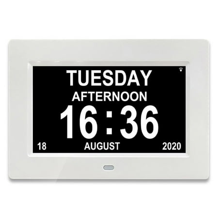 Clock with Day and Date for Elderly, Clocks for Seniors, Dementia Clock, Digital Calendar Clock Elderly