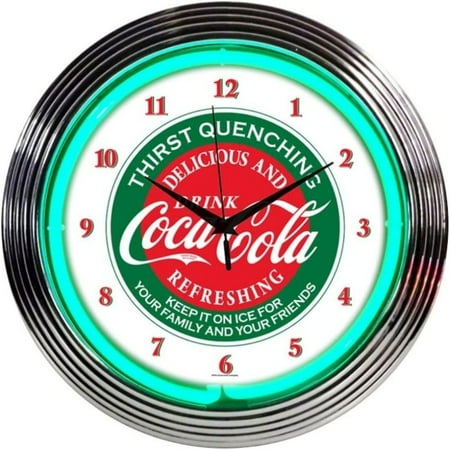 Coca-Cola Evergreen Neon Clock