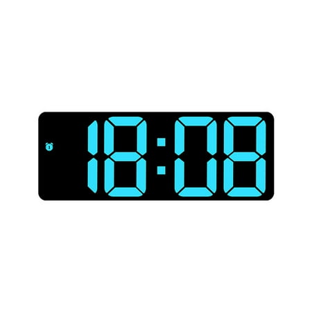 Colorful Led Electronic Alarm Clock 3 Levels Adjustable Brightness Time Date Temperature Display Large Screen Table Clocks