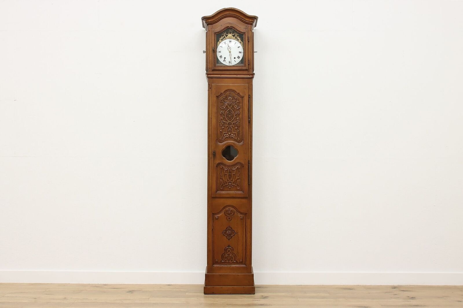Country French Antique 1830s Tall Case Grandfather Clock #46915
