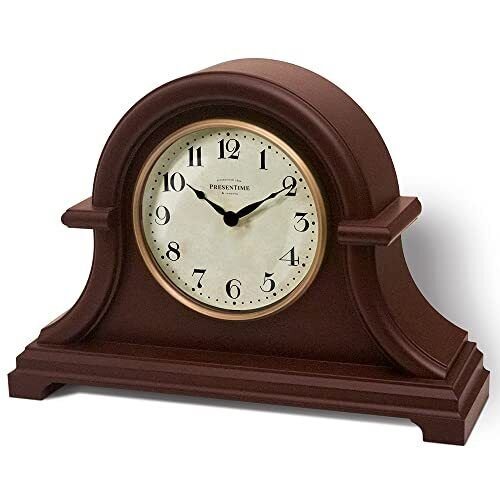 & Co. Vintage Farmhouse Mantel Clock Series, Napoleon Desk & Shelf Clock, 13 ...