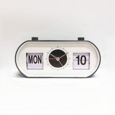 Creative Vintage Flip Clock Mechanical Alarm Clock Desktop Digital Clock with Calendar Clock Home Decor Vintage Home Decor