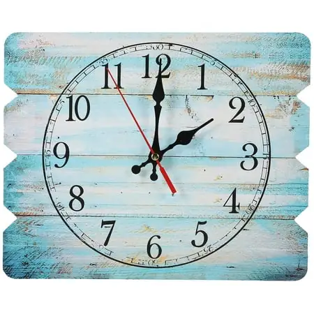 Creative Wall Decorative Clock Rectangle Bedroom Wall Hanging Clock Vintage Style Wall Clock