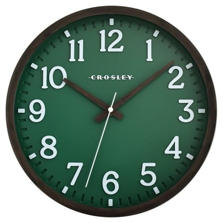 Crosley 12 Walnut Look Analog QA Wall Clock