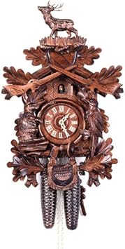 Cuckoo Clock Hunting Clock, Standing Deer