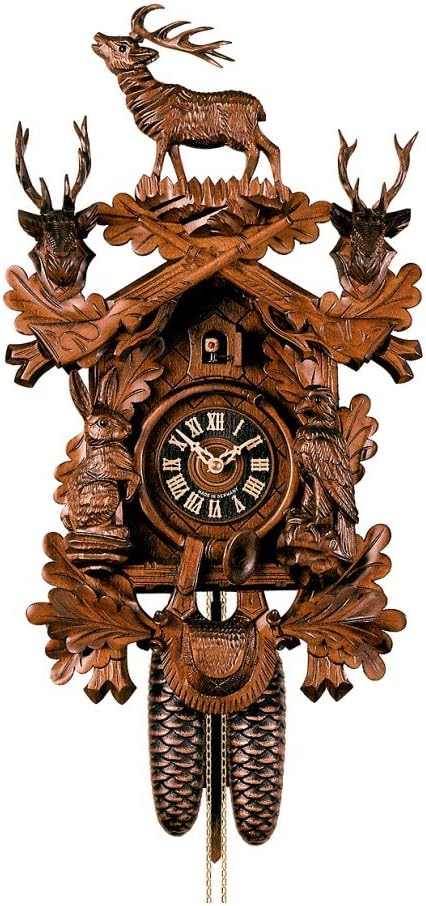 Cuckoo Clock Hunting Clock, standing Deer