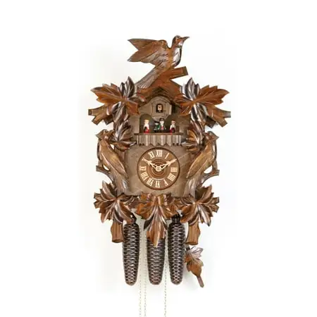 Cuckoo Clock Seven Leaves, three Birds KA 3675/8 EX N