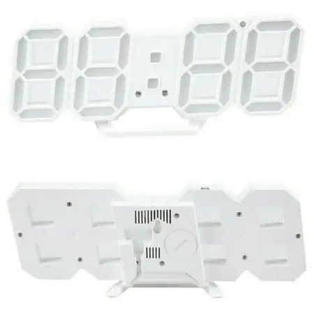 Cumbed 3D Digital Home Large Jumbo LED Wall Desk Clock With-Calendar Temperature