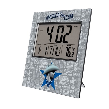 Dallas Cowboys 2024 Illustrated Limited Edition Digital Desk/Wall Clock