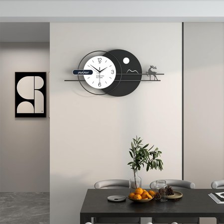 Decorative Wall Clock For Living Room Decor, Extra Large Modern Wall Clock