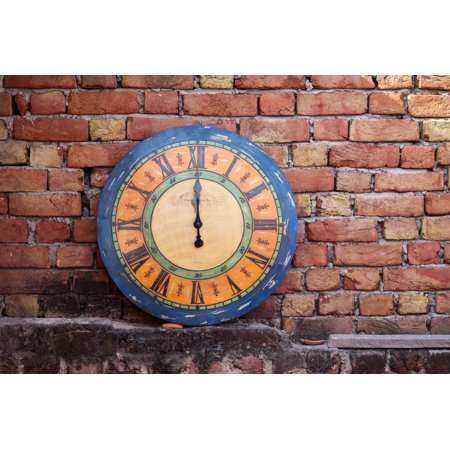 De Kulture Works Handcrafted Recycled Iron Dhaal Vintage Wall Clock Collectible Timepieces, 61 CMS Diameter