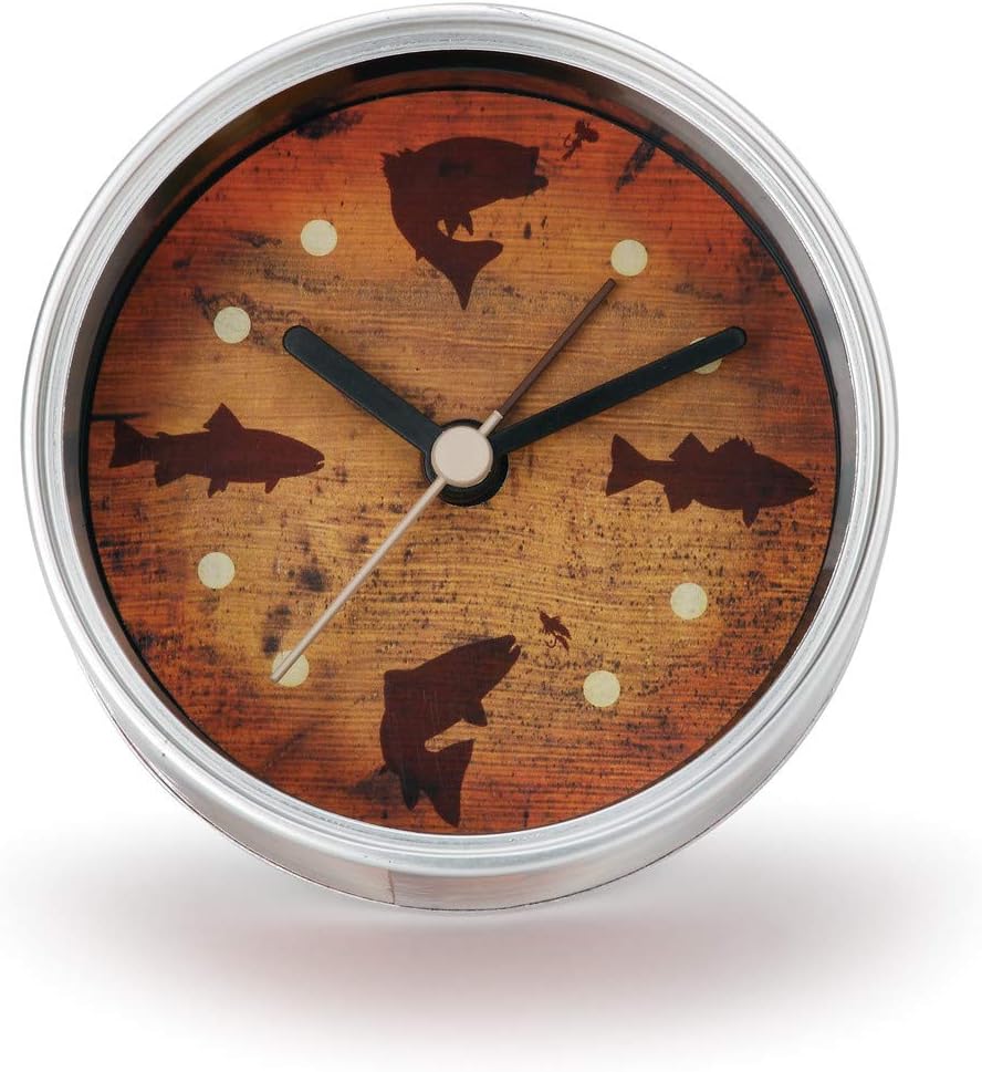 Demdaco Big Sky Carvers Fish Clock-n-Can