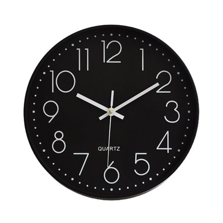 Desheus Simple Quartz Wall Clock Cafe Office Home Digital Silent Timepiece Decoration