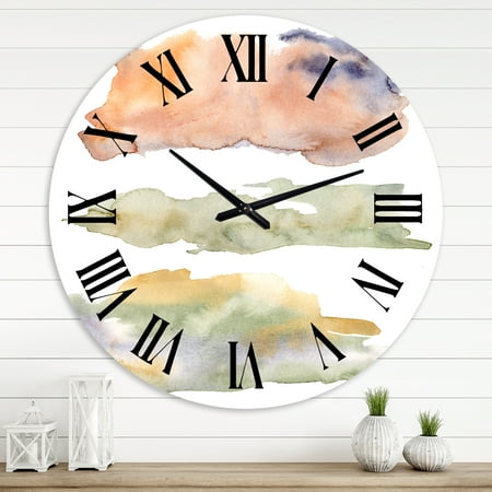 Designart 1 in Modern,Contemporary Wall Clock