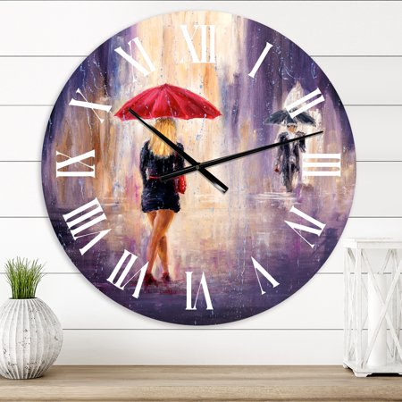 Designart 1 in Quartz French/Country Wall Clock