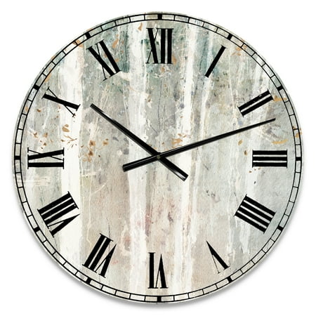 Designart 'A Woodland Walk into the Forest V' Traditional wall clock