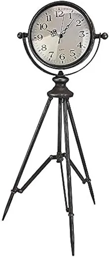 Design Toscano FU87958 Verne Tripod Timepiece Tabletop Clock, Bronze