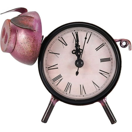 Desk & Shelf Clocks, Melting Clock Decor, Retro Style, Pig Shaped Iron Clock Desk Table Clock Home Ornament Craft Gifts