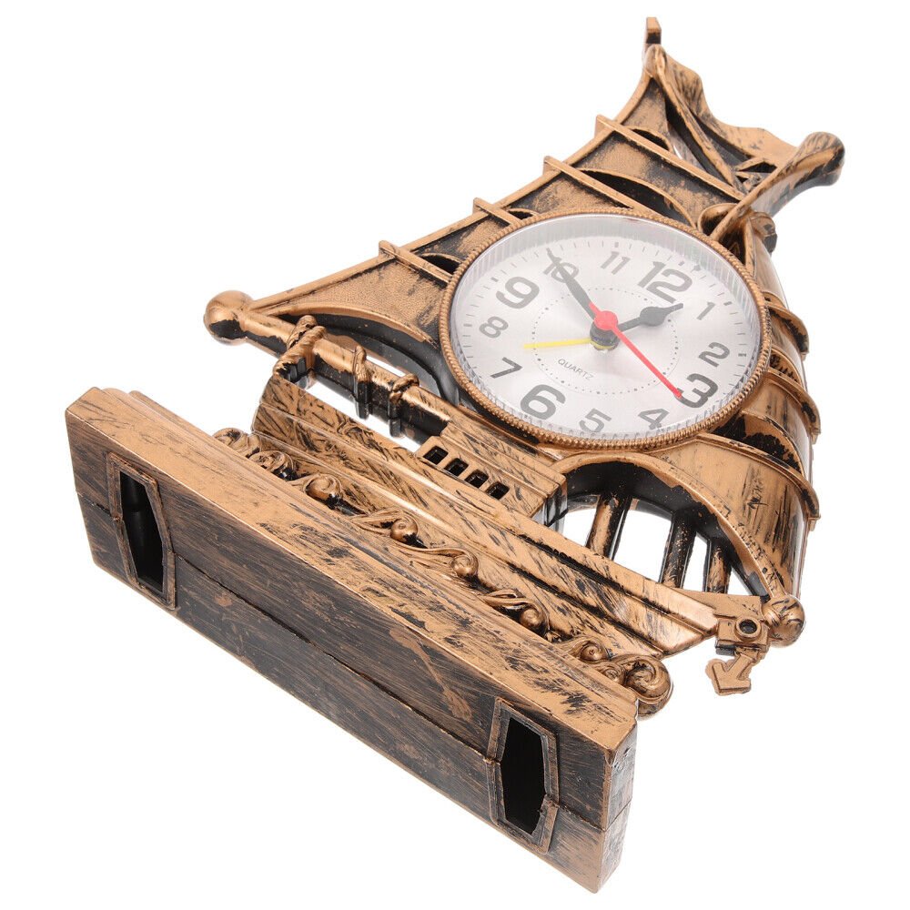 Desktop Clock Vintage Home Decor Retro Table for Office Child