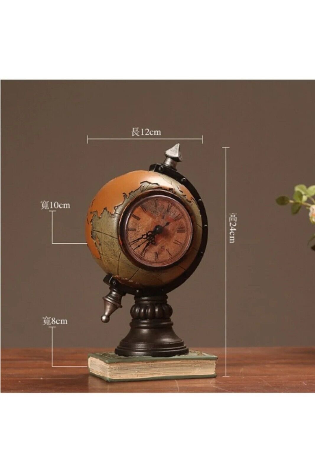 Desktop Vintage Special Design Clock Globe Object