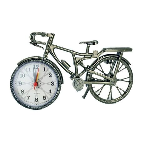 DESTYER UFHTech Clock Ornament Home Art Decorations Vintage Clock ABS Plastic Bike Table Clocks Home Desk Decoration Crafts Kids Birthday Gift