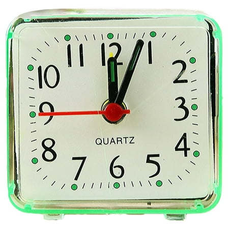 Digital Alarm Clock, Cubic Small Mini Electric Clocks for Bedroom, Bedside, Desk - green