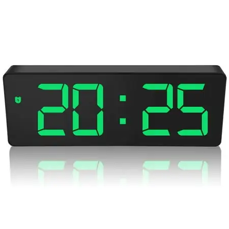 Digital Alarm Clock, EEEkit Large LED Display Big Number Alarm Clock for Bedroom Bedside with USB Charger, Loud Dual Alarms, Battery Backup, Adjustable Brightness Dimmer Snooze 12/24H