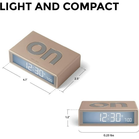 Digital Alarm Clock For Bedrooms, Reversible On/Off Faces With Snooze Function, Lcd[3312]